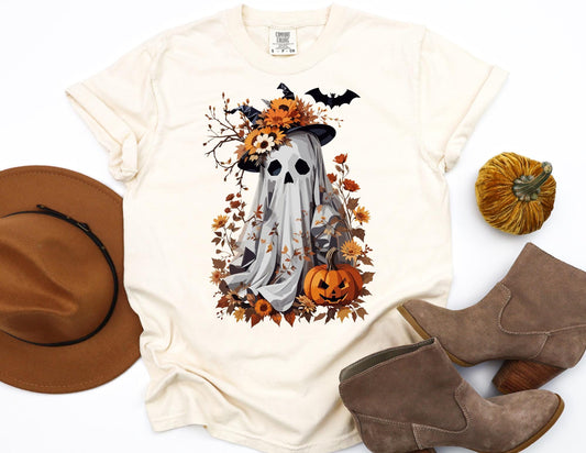 Comfort Colors Halloween Ghost T-Shirt, Spooky Season Tee