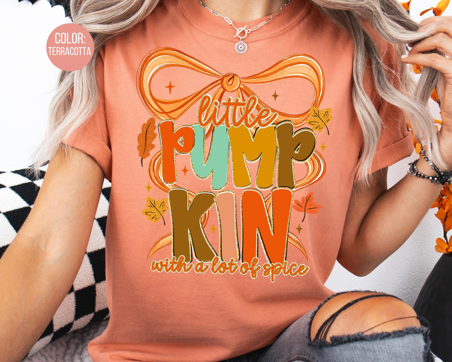 Comfort Colors Little Pumpkin Spice Thanksgiving Shirt - Kids Fall Outfit