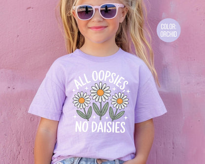 Comfort Colors Daisy Shirt: All Oopsies No Daisies, Preppy Floral Tee