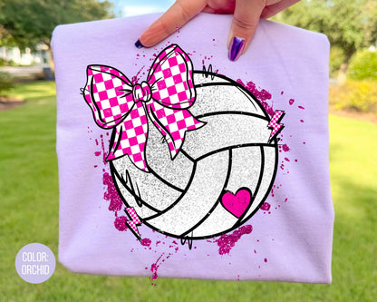 Comfort Colors Girls Volleyball Shirt: Matching Mom & Daughter Volley Shirts