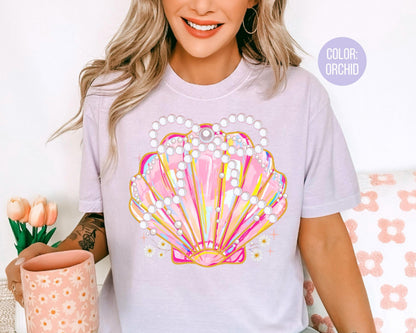 Comfort Colors® Pearl Coquette Clam Shirt, Girls Summer Shirts