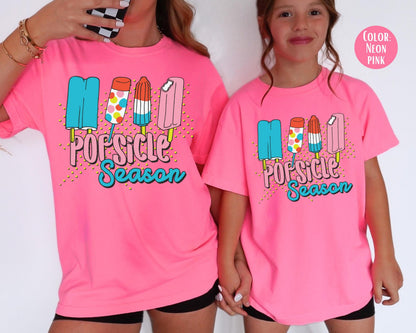 Comfort Colors Popsicle Season Kids Summer Tee