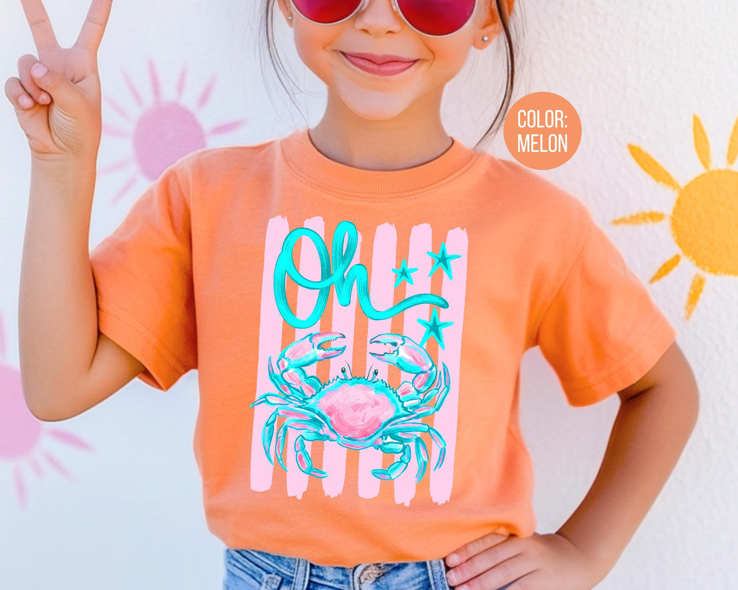 Comfort Colors Oh Crab Shirt, Funny Beach Shirts