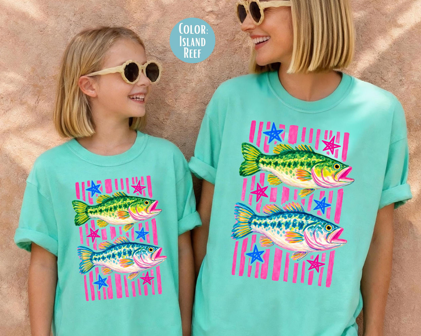 Comfort Colors® Girls Bass Fishing Shirt, Fishing Shirts