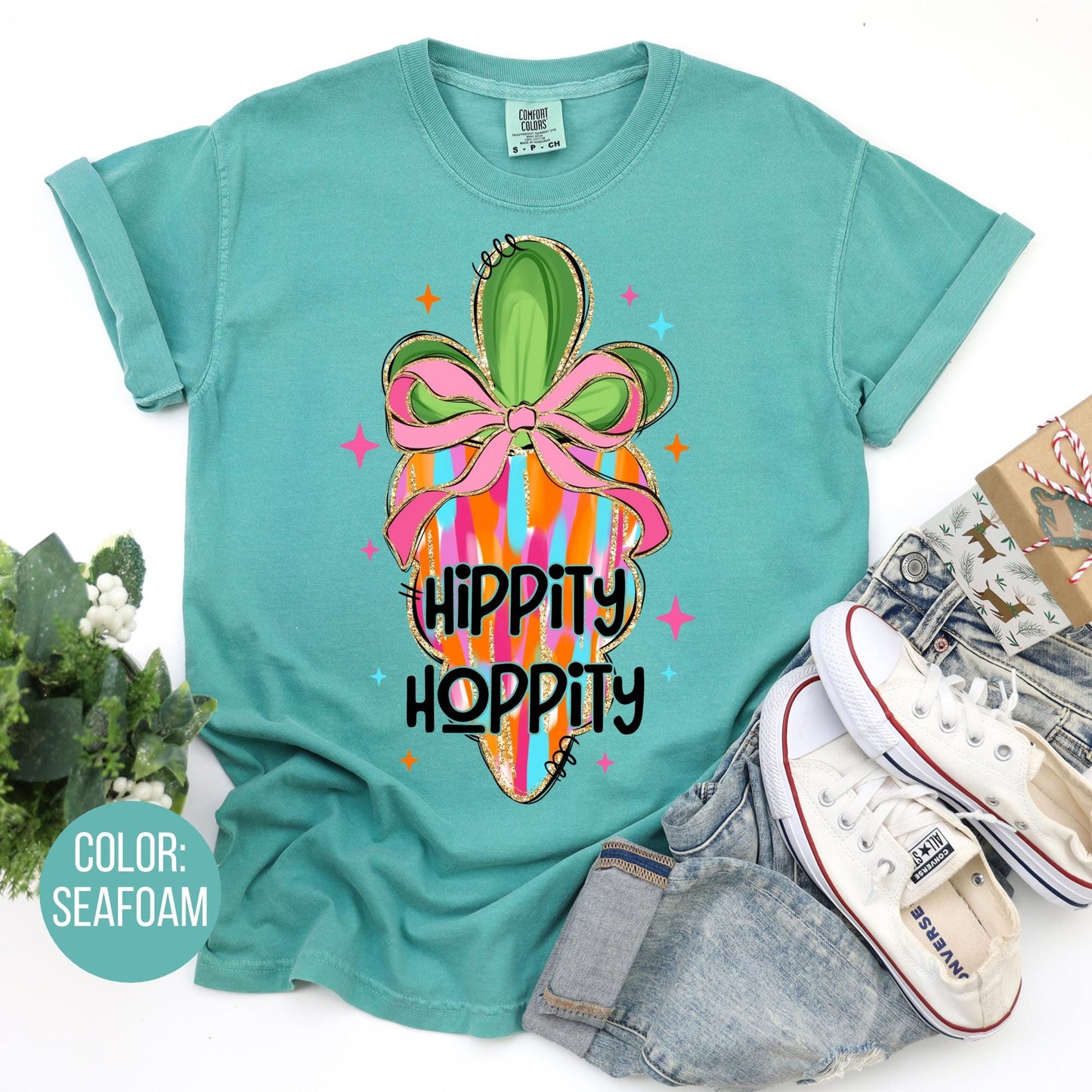 Comfort Colors Hippity Hoppity Carrot Easter Shirt