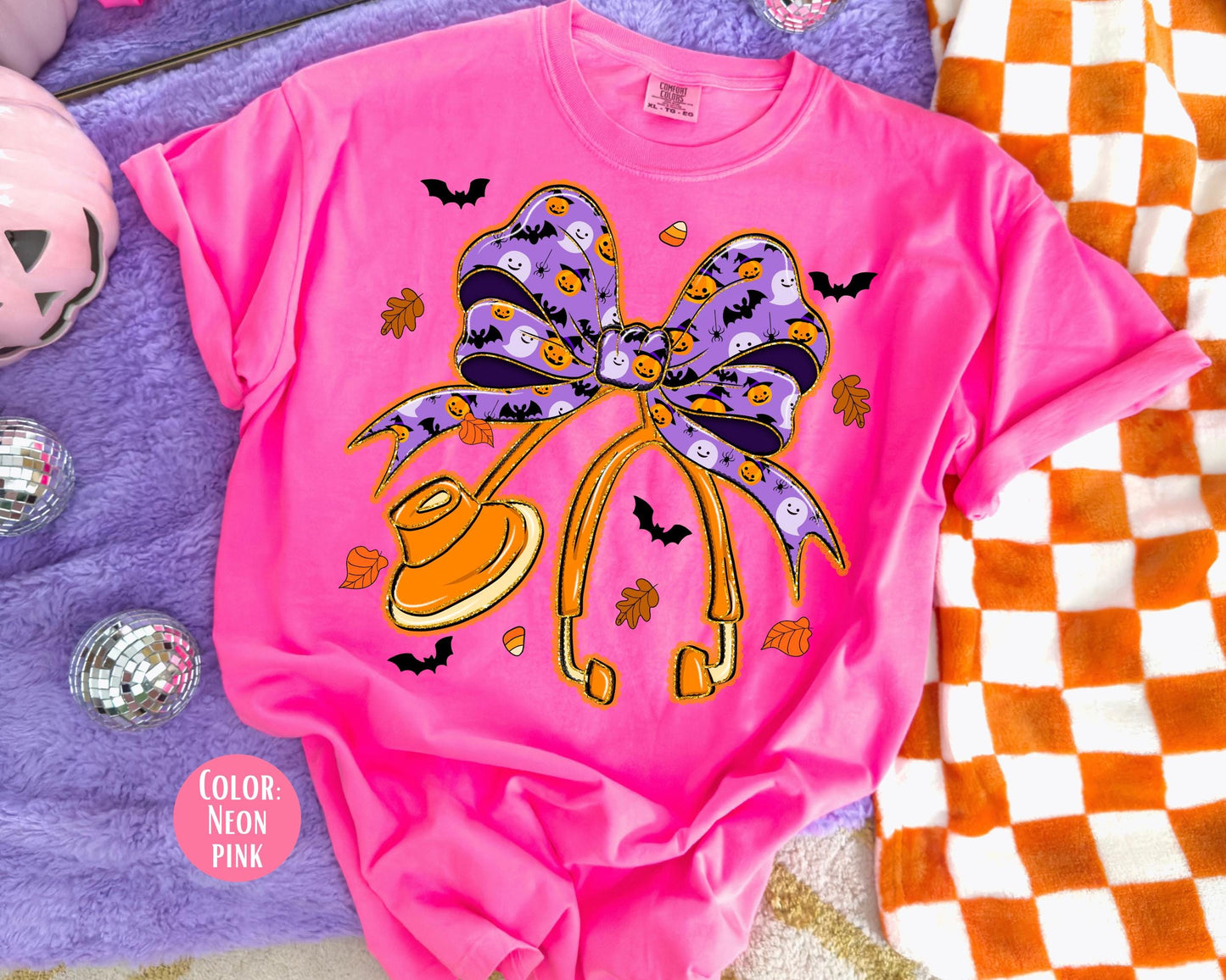 Comfort Colors Halloween Nurse Tee: Spooky Coquette Stethoscope Shirt