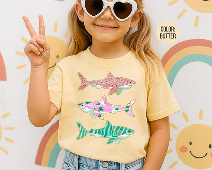Comfort Colors® Preppy Shark Shirt, Shark Week Shirts