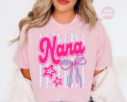 Comfort Colors® Floral Nana Shirt, Gift for Nana