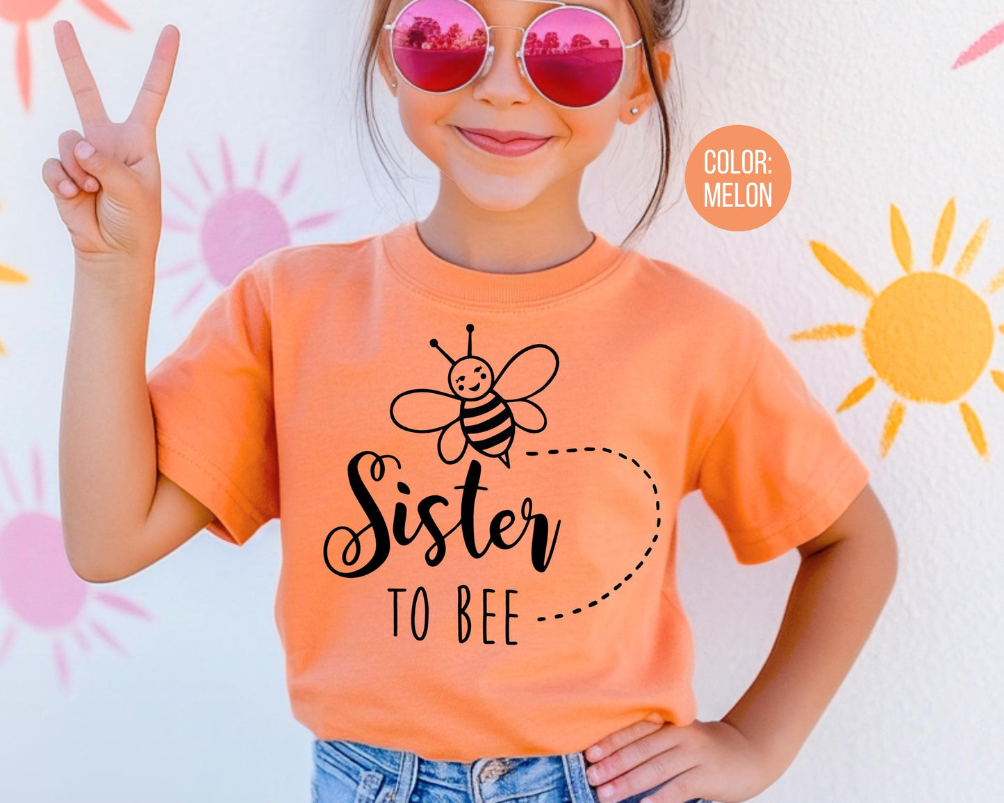 Comfort Colors Sister To Bee Shirt: Big Sister Announcement