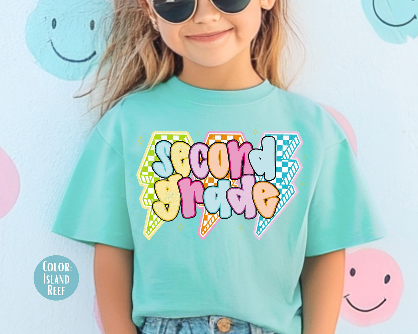 Comfort Colors 2nd Grade Shirt: Lightening Bolt Tee