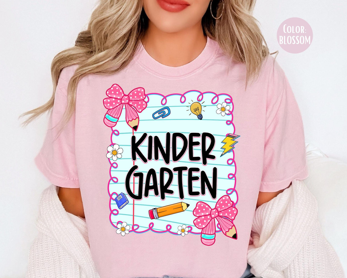 Comfort Colors® Coquette Kindergarten Shirt, Kindergarten Teacher Shirts