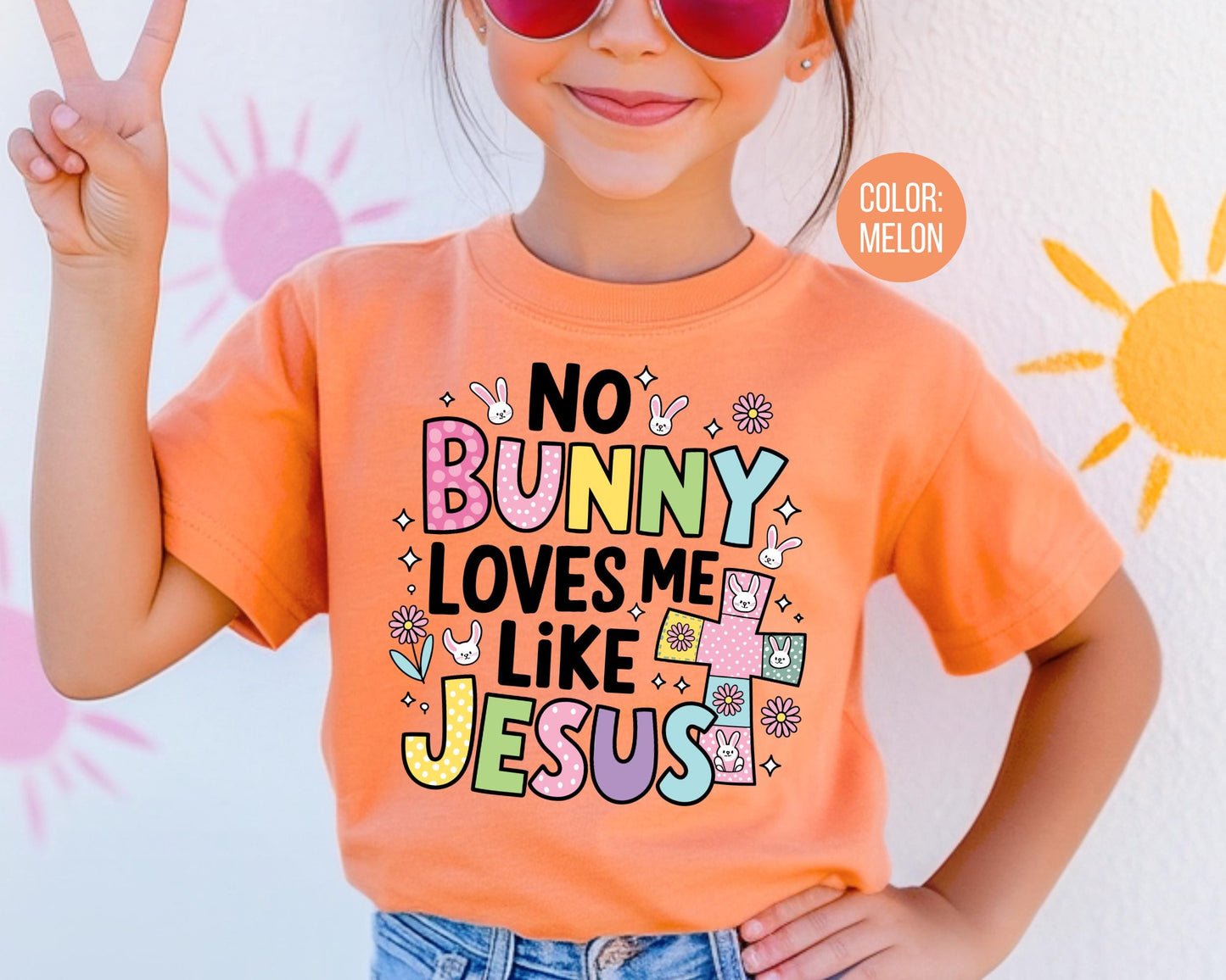 Comfort Colors® No Bunny Loves Me Like Jesus Shirt, Jesus Easter Shirts