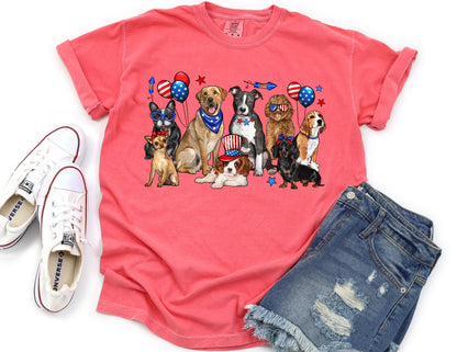 Comfort Colors 4th of July Dog Graphic Tee