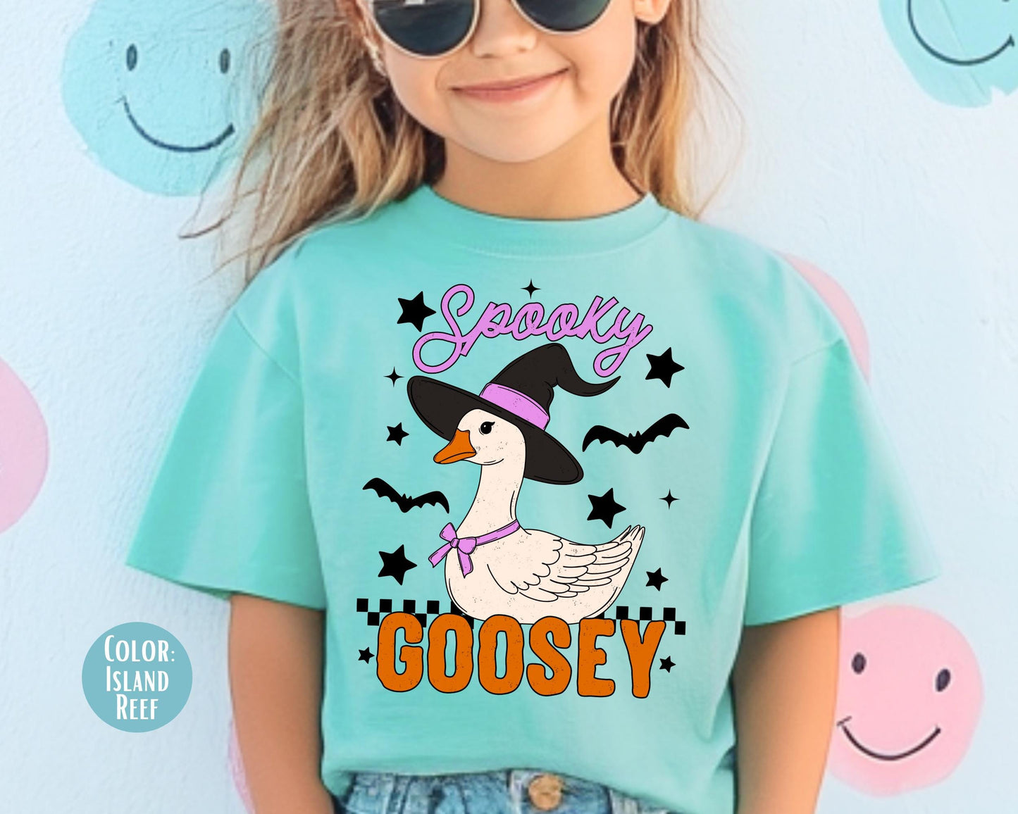 Comfort Colors Spooky Goose Halloween Shirt, Girly Tee