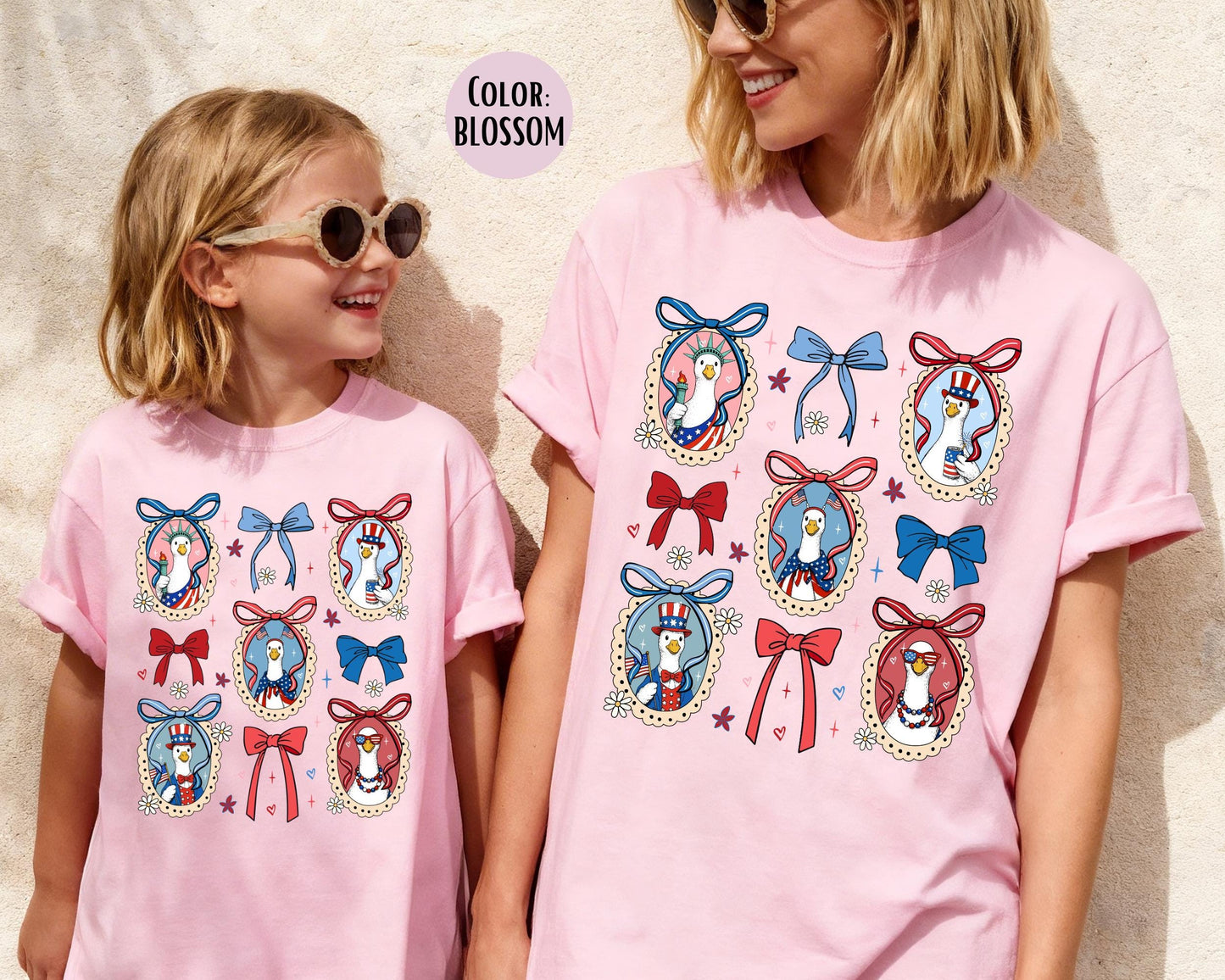 Comfort Colors Patriotic Goose Shirt, Goose 4th of July Shirts
