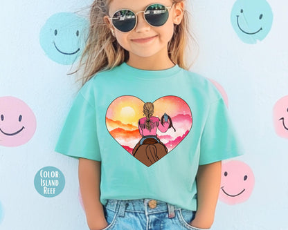 Comfort Colors® Cowgirl Western Shirt, Western Heart Shirt, Trendy Cowgirl Tee, Matching Western Shirts