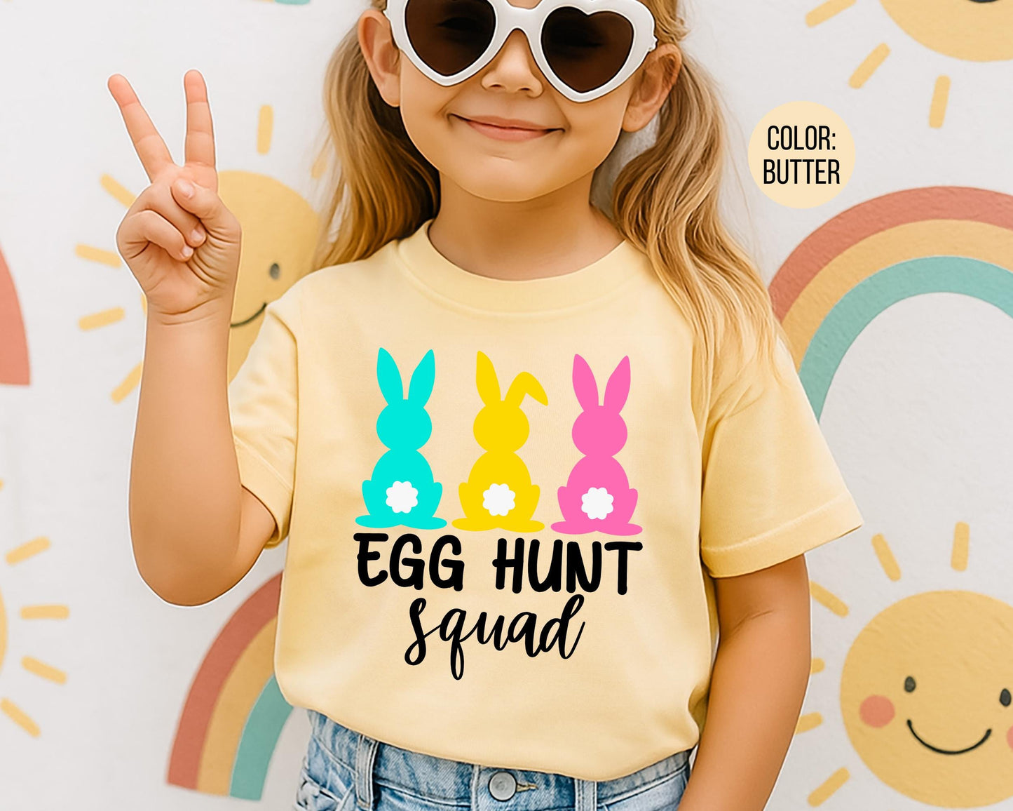 Comfort Colors® Egg Hunt Squad Shirt, Matching Easter Egg Hunting Shirts