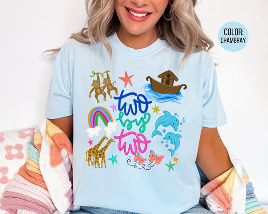Comfort Colors Noah's Ark Shirts, Two By Two Shirt