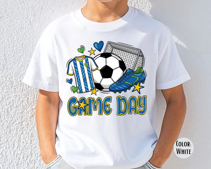 Comfort Colors Kids Game Day Soccer Shirt - Boys Soccer Tee
