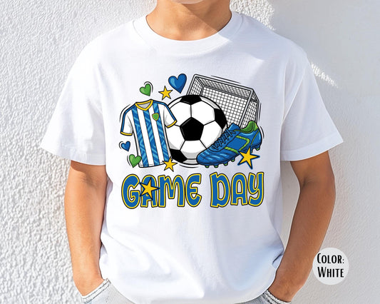 Comfort Colors Kids Game Day Soccer Shirt - Boys Soccer Tee