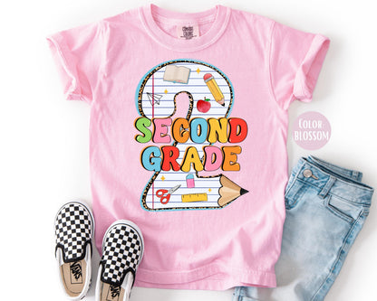 Comfort Colors 2nd Grade Shirt: Back to School Tee