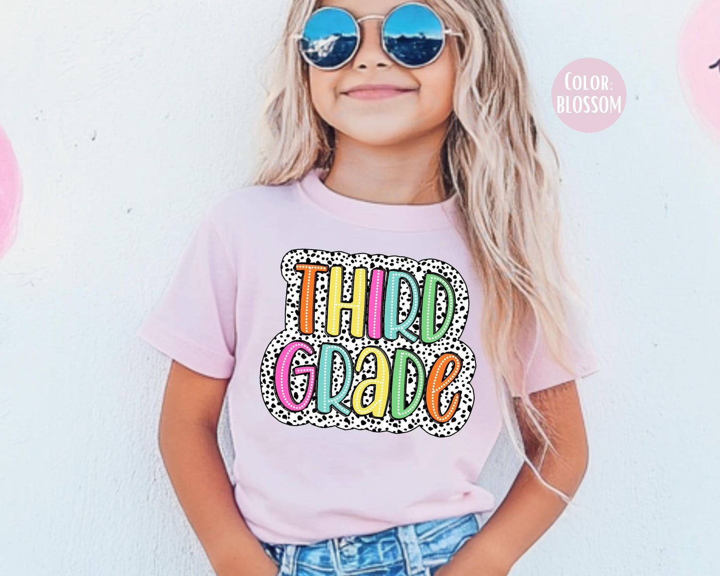Comfort Colors Dalmatian Third Grade Shirt - Back to School Tee