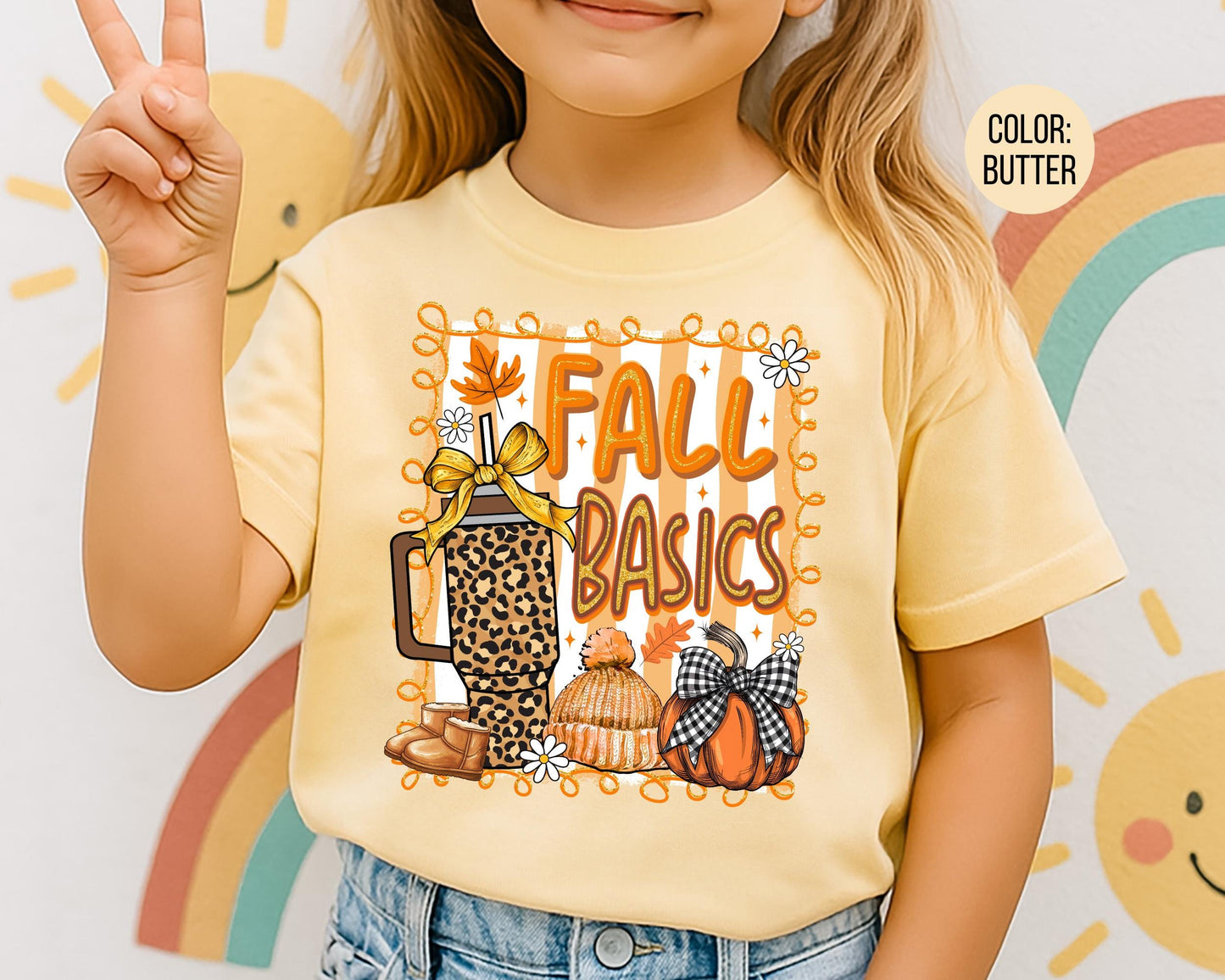 Comfort Colors Leopard Print Fall Shirt: Girly Basic Tee