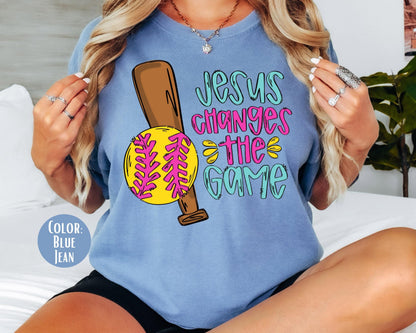 Comfort Colors Softball Mom Shirt: Christian Sports Tee