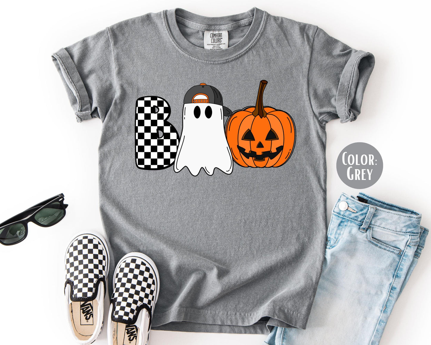 Comfort Colors Boys Boo Shirt: Boys Halloween Tee