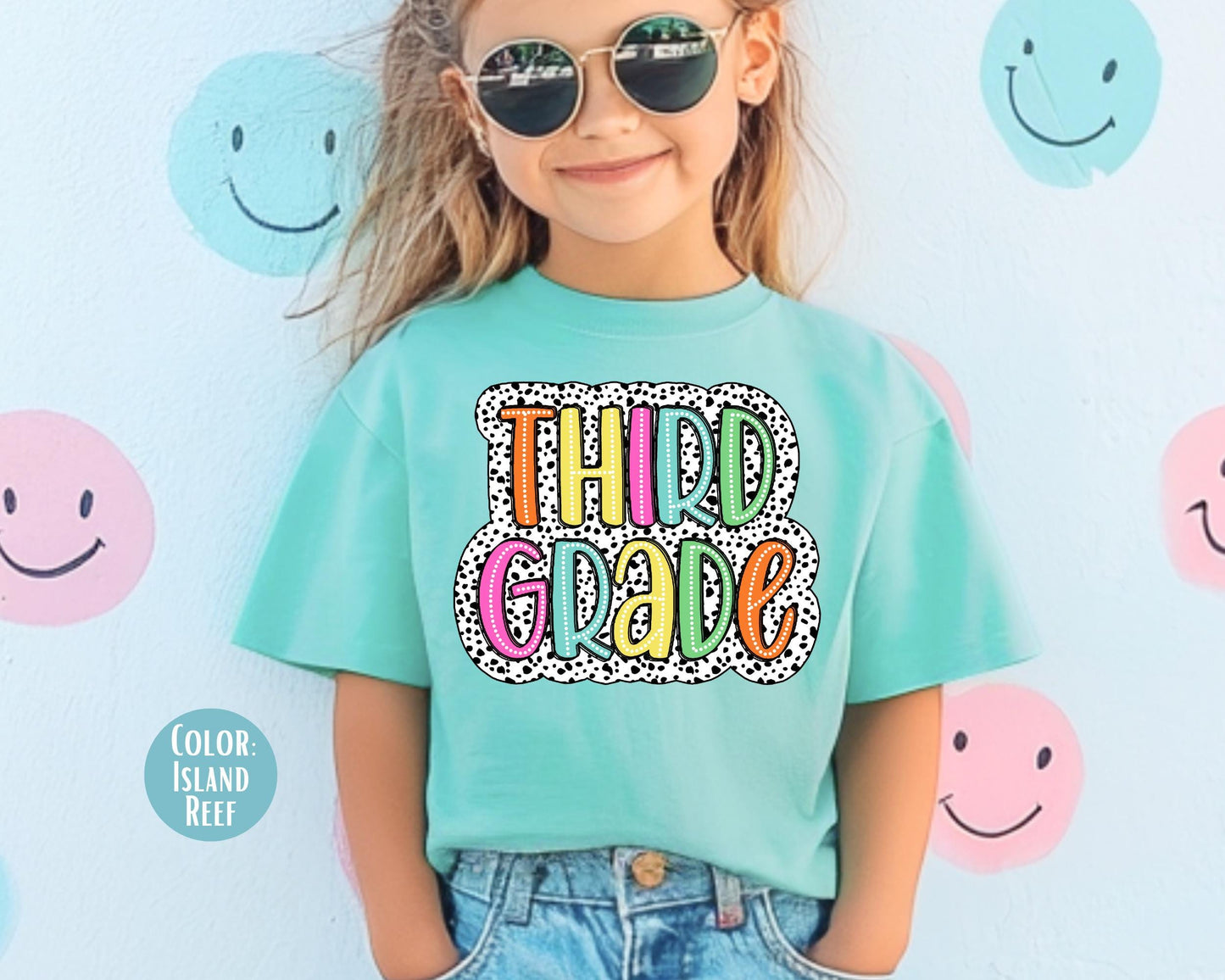 Comfort Colors Dalmatian Third Grade Shirt - Back to School Tee