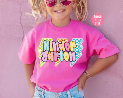 Comfort Colors Lightning Bolt Kindergarten Shirt - First Day Tee