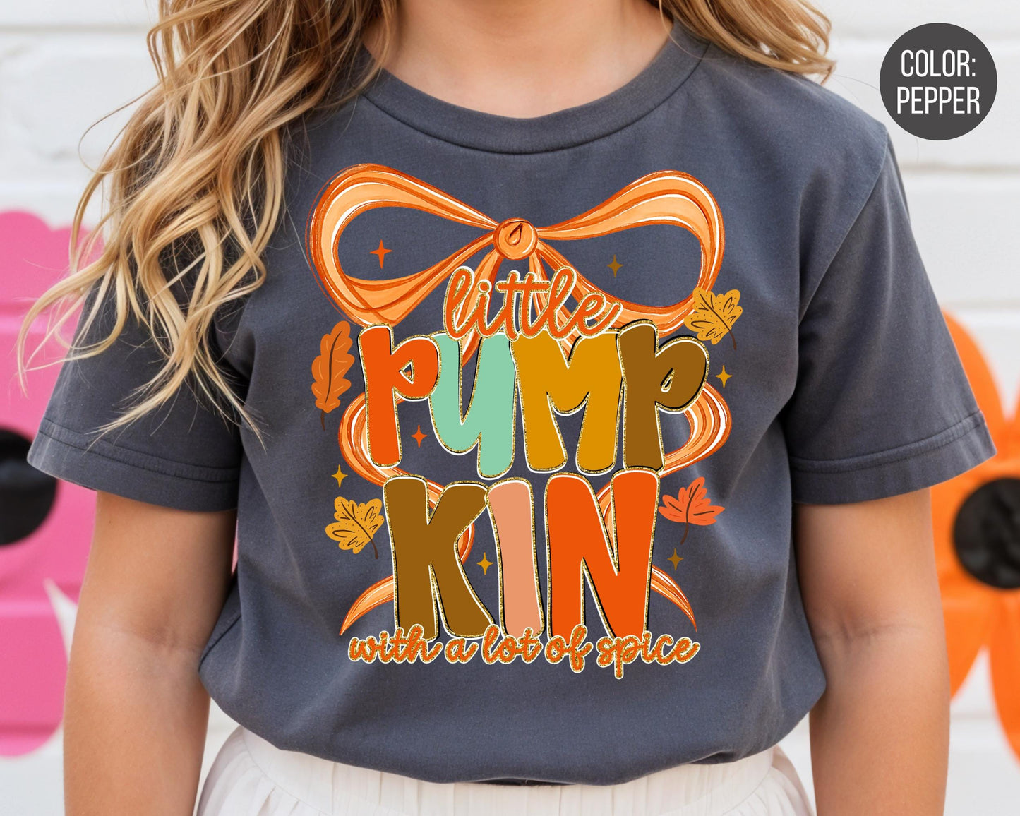 Comfort Colors Little Pumpkin Spice Thanksgiving Shirt - Kids Fall Outfit