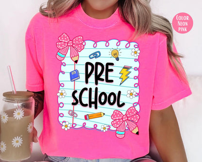 Comfort Colors® Coquette Preschool Shirt, Pre-School Teacher Shirts