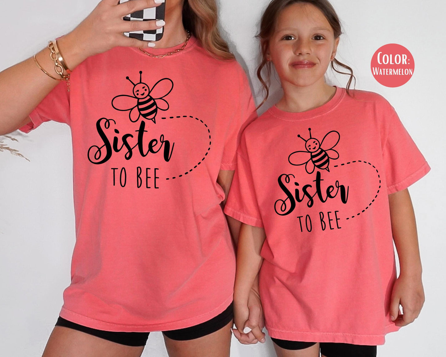 Comfort Colors Sister To Bee Shirt: Big Sister Announcement