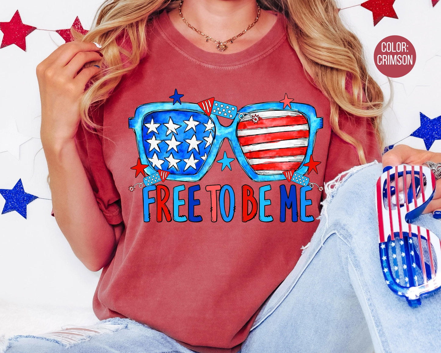 Comfort Colors Free To Be Me Shirt, 4th of July Shirts