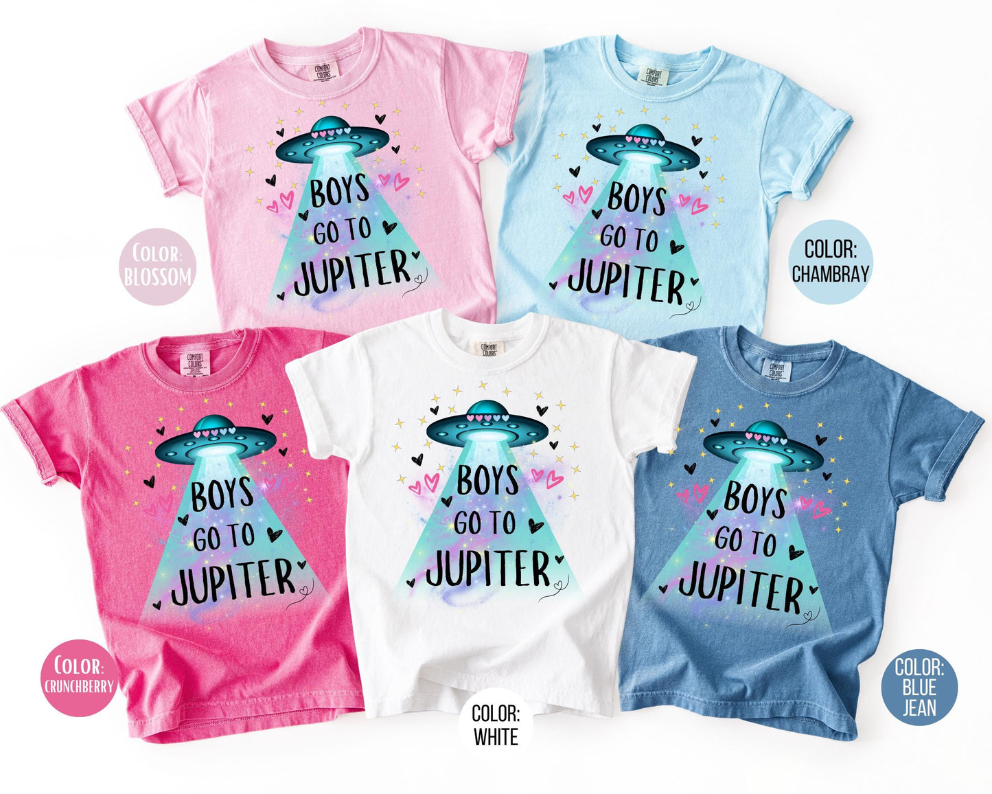 Comfort Colors Boys Go To Jupiter Shirt, Funny Girls Valentines Day Shirt