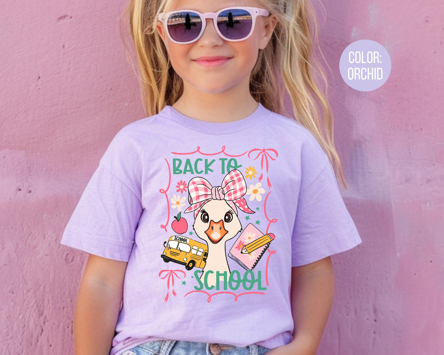 Comfort Colors Goose Back to School Shirt - Kids First Day Tee