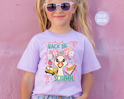 Comfort Colors Goose Back to School Shirt - Kids First Day Tee
