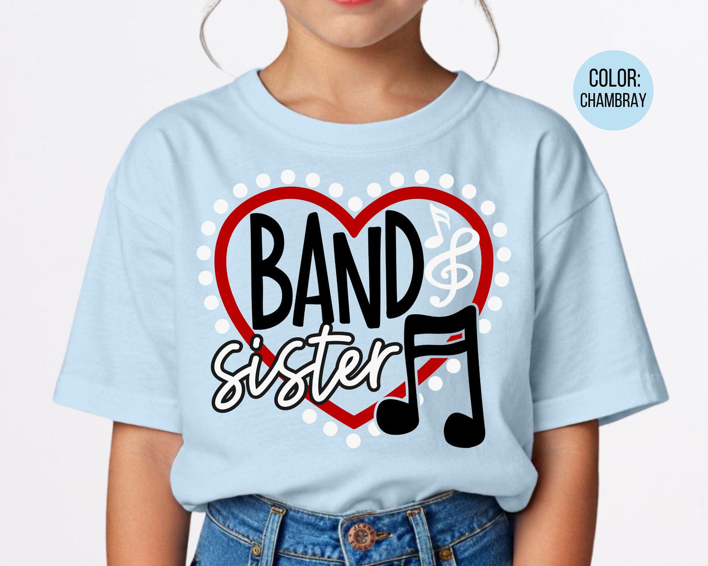 Comfort Colors® Band Sister Shirt, Marching Band Sister Shirt, Little Sister Shirt