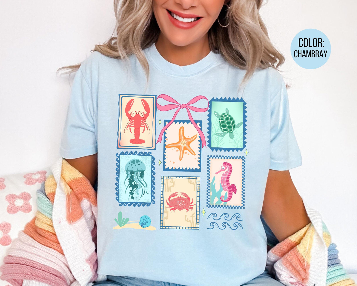 Comfort Colors® Coastal Beach Shirt, Girls Beach Shirts