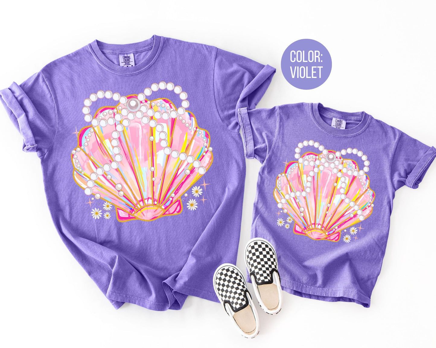 Comfort Colors® Pearl Coquette Clam Shirt, Girls Summer Shirts