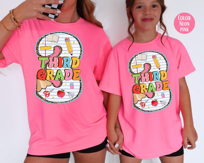 Comfort Colors 3rd Grade Pencil Shirt - Back to School