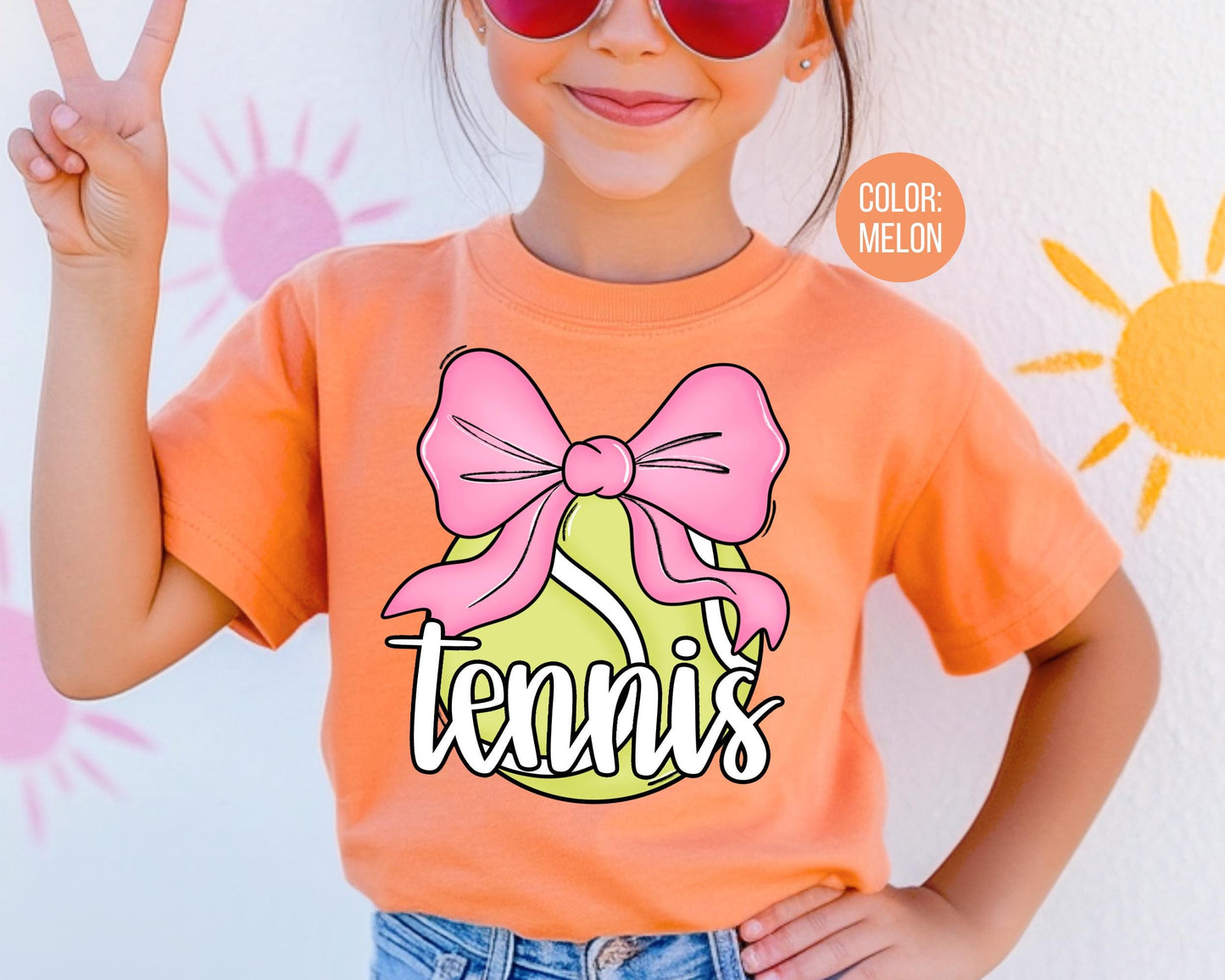 Comfort Colors Coquette Tennis Shirt, Girls Tennis Shirts