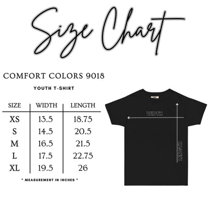 Comfort Colors® Kids Seashell Shirt, Cute Trendy Beach Shirt for Girls, Preppy Seashell Tee, Youth Beach Shirts, Matching Beach Shirts