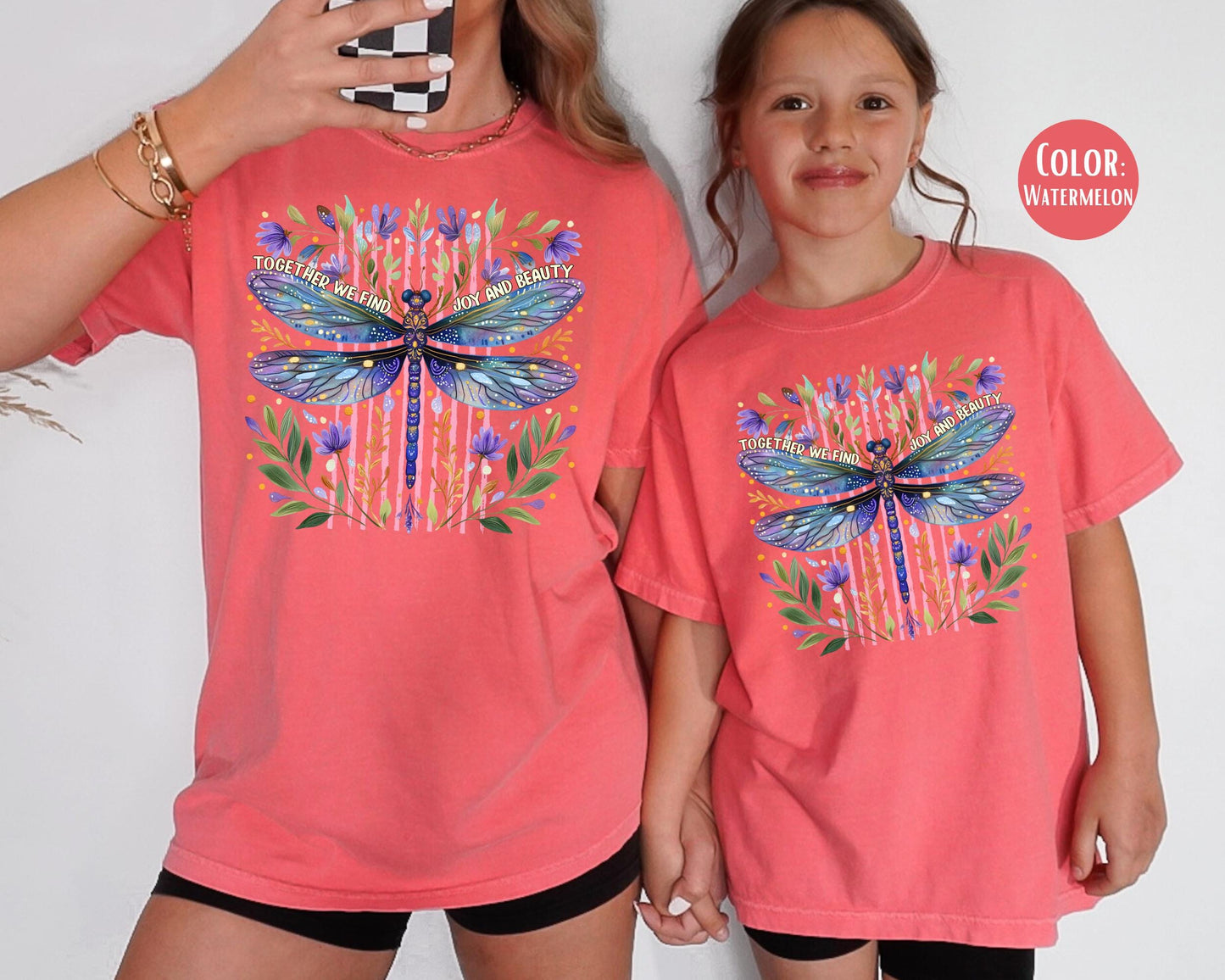 Comfort Colors Dragonfly Shirt: Matching Mom & Daughter Shirts