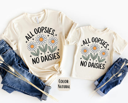 Mama Mini All Oopsies No Daisies Shirt, Mother's Day Gift, Matching Mommy and Me Daisy Shirt, Mama Mini Outfit, Mother Daughter Shirts