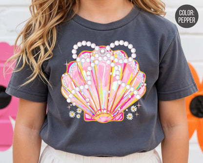 Comfort Colors® Pearl Coquette Clam Shirt, Girls Summer Shirts