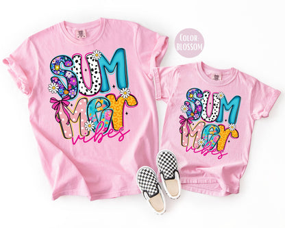 Comfort Colors® Floral Summer Vibes Shirt, Summer Shirts
