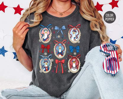 Comfort Colors Patriotic Goose Shirt, Goose 4th of July Shirts