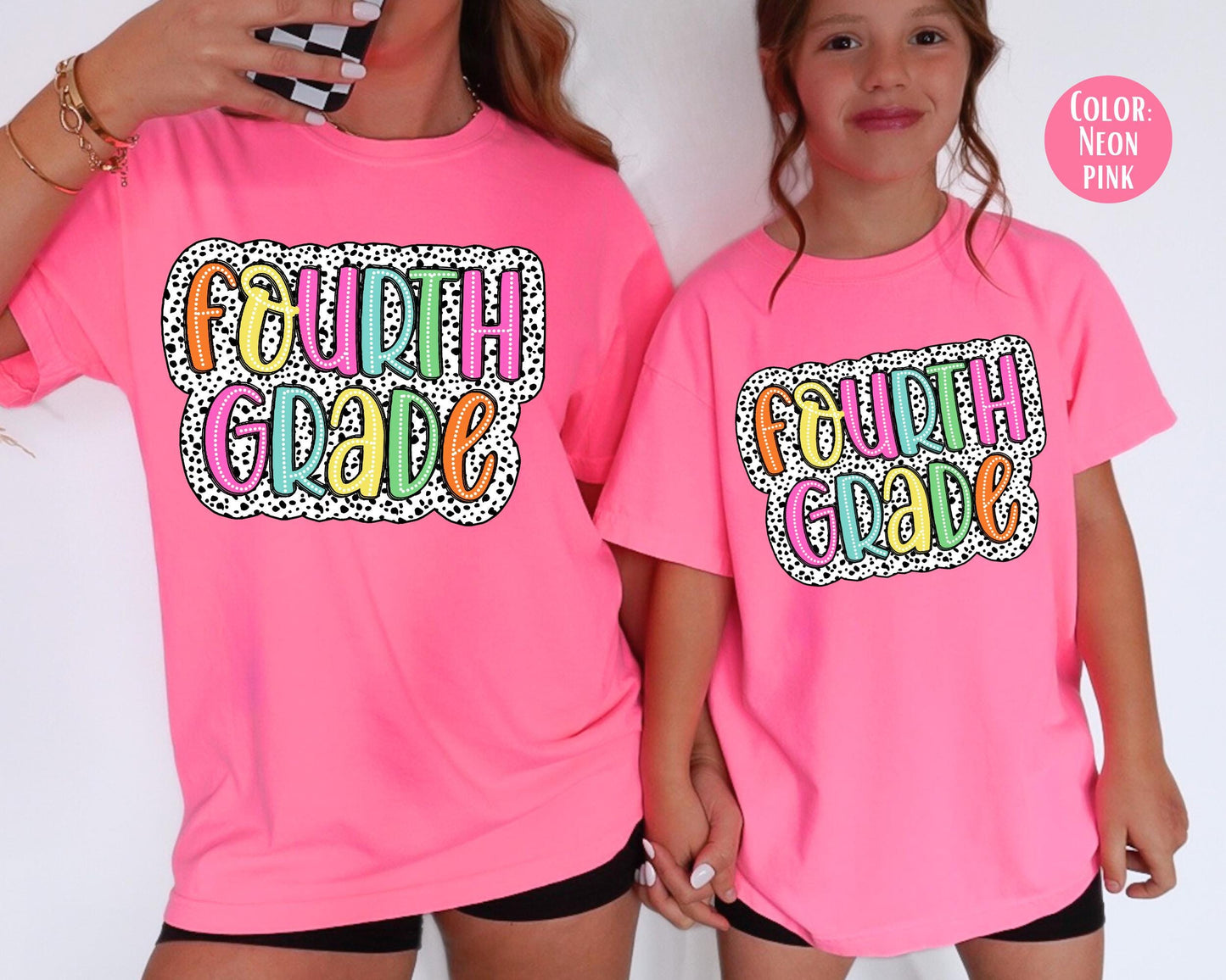 Comfort Colors Dalmatian Fourth Grade Shirt - Back to School Tee